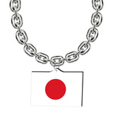 Gamedays Gear World Cup 2026 Country Flag Fan Chain Necklace with Flag Pendant JFCNP-087