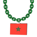 Gamedays Gear World Cup 2026 Country Flag Fan Chain Necklace with Flag Pendant JFCNP-118