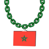 Gamedays Gear World Cup 2026 Country Flag Fan Chain Necklace with Flag Pendant JFCNP-118