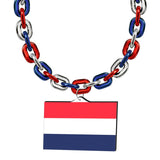 Gamedays Gear World Cup 2026 Country Flag Fan Chain Necklace with Flag Pendant JFCNP-124