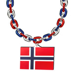 Gamedays Gear World Cup 2026 Country Flag Fan Chain Necklace with Flag Pendant JFCNP-131