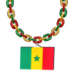 Gamedays Gear World Cup 2026 Country Flag Fan Chain Necklace with Flag Pendant JFCNP-155
