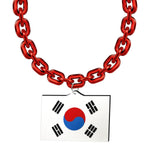 Gamedays Gear World Cup 2026 Country Flag Fan Chain Necklace with Flag Pendant JFCNP-165