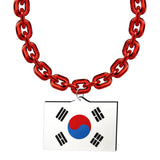 Gamedays Gear World Cup 2026 Country Flag Fan Chain Necklace with Flag Pendant JFCNP-165
