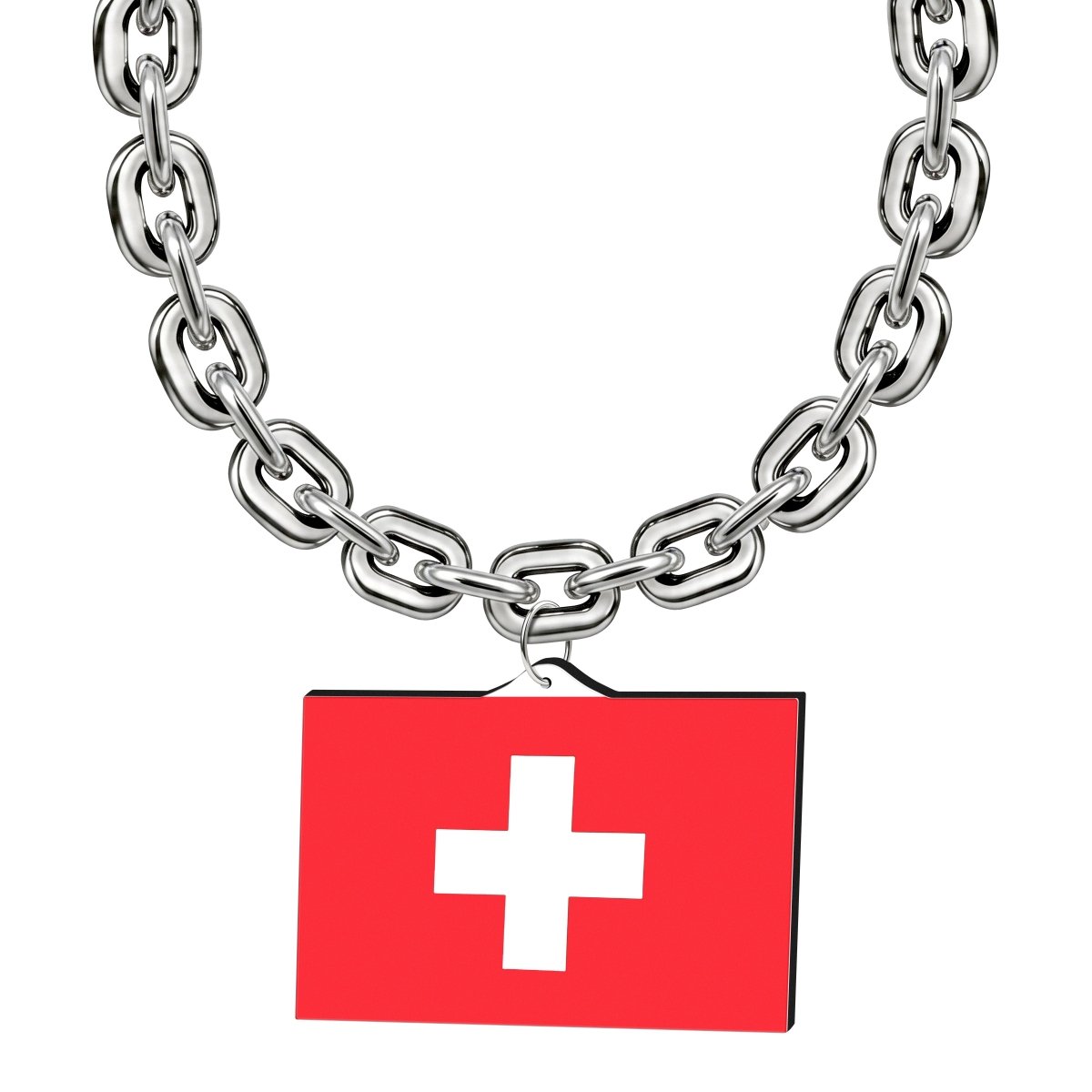 Gamedays Gear World Cup 2026 Country Flag Fan Chain Necklace with Flag Pendant JFCNP-172