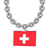 Gamedays Gear World Cup 2026 Country Flag Fan Chain Necklace with Flag Pendant JFCNP-172