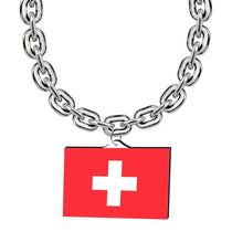 World Cup 2026 Switzerland Flag Fan Chain Necklace