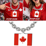 Gamedays Gear World Cup 2026 Country Flag Fan Chain Necklace with Flag Pendant JFCNP-190