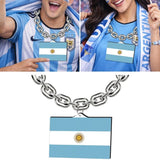 Gamedays Gear World Cup 2026 Country Flag Fan Chain Necklace with Flag Pendant JFCNP-190