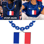 Gamedays Gear World Cup 2026 Country Flag Fan Chain Necklace with Flag Pendant JFCNP-190