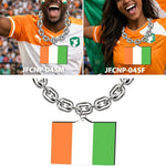 Gamedays Gear World Cup 2026 Country Flag Fan Chain Necklace with Flag Pendant JFCNP-190