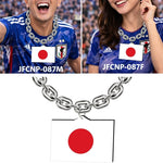 Gamedays Gear World Cup 2026 Country Flag Fan Chain Necklace with Flag Pendant JFCNP-190
