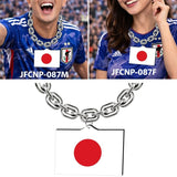 Gamedays Gear World Cup 2026 Country Flag Fan Chain Necklace with Flag Pendant JFCNP-190