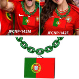Gamedays Gear World Cup 2026 Country Flag Fan Chain Necklace with Flag Pendant JFCNP-190