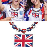 Gamedays Gear World Cup 2026 Country Flag Fan Chain Necklace with Flag Pendant JFCNP-190