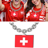 Gamedays Gear World Cup 2026 Country Flag Fan Chain Necklace with Flag Pendant JFCNP-190