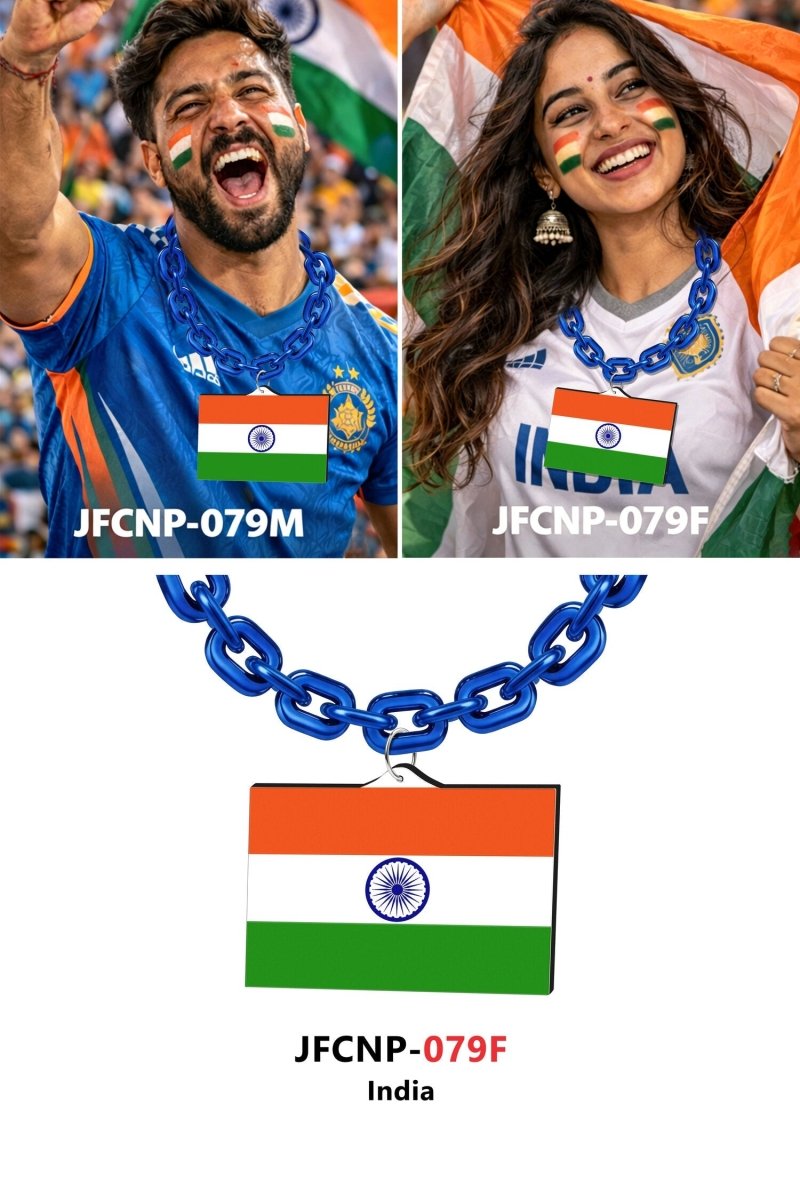 Gamedays Gear World Cup 2026 Country Flag Fan Chain Necklace with Flag Pendant JFCNP-190