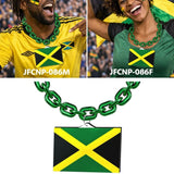 Gamedays Gear World Cup 2026 Country Flag Fan Chain Necklace with Flag Pendant JFCNP-190
