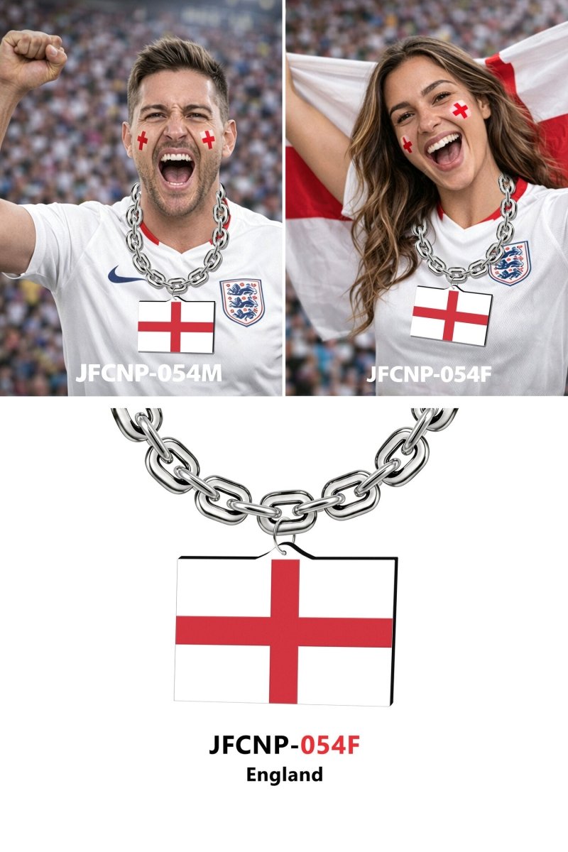 Gamedays Gear World Cup 2026 Country Flag Fan Chain Necklace with Flag Pendant JFCNP-190
