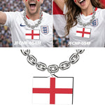 Gamedays Gear World Cup 2026 Country Flag Fan Chain Necklace with Flag Pendant JFCNP-190
