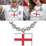 Gamedays Gear World Cup 2026 Country Flag Fan Chain Necklace with Flag Pendant JFCNP-190