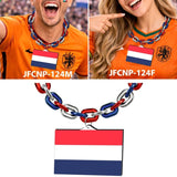 Gamedays Gear World Cup 2026 Country Flag Fan Chain Necklace with Flag Pendant JFCNP-190