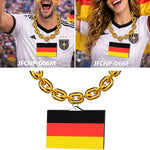 Gamedays Gear World Cup 2026 Country Flag Fan Chain Necklace with Flag Pendant JFCNP-190