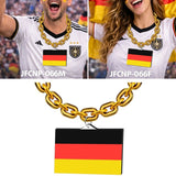 Gamedays Gear World Cup 2026 Country Flag Fan Chain Necklace with Flag Pendant JFCNP-190