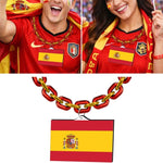 Gamedays Gear World Cup 2026 Country Flag Fan Chain Necklace with Flag Pendant JFCNP-190