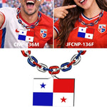 Gamedays Gear World Cup 2026 Country Flag Fan Chain Necklace with Flag Pendant JFCNP-190