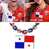 Gamedays Gear World Cup 2026 Country Flag Fan Chain Necklace with Flag Pendant JFCNP-190