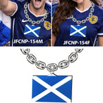 Gamedays Gear World Cup 2026 Country Flag Fan Chain Necklace with Flag Pendant JFCNP-190