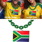 Gamedays Gear World Cup 2026 Country Flag Fan Chain Necklace with Flag Pendant JFCNP-190