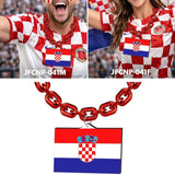 Gamedays Gear World Cup 2026 Country Flag Fan Chain Necklace with Flag Pendant JFCNP-190