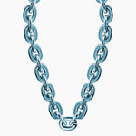 Jumbo Fan Chain Necklace - Gamedays Gear - Baby Blue