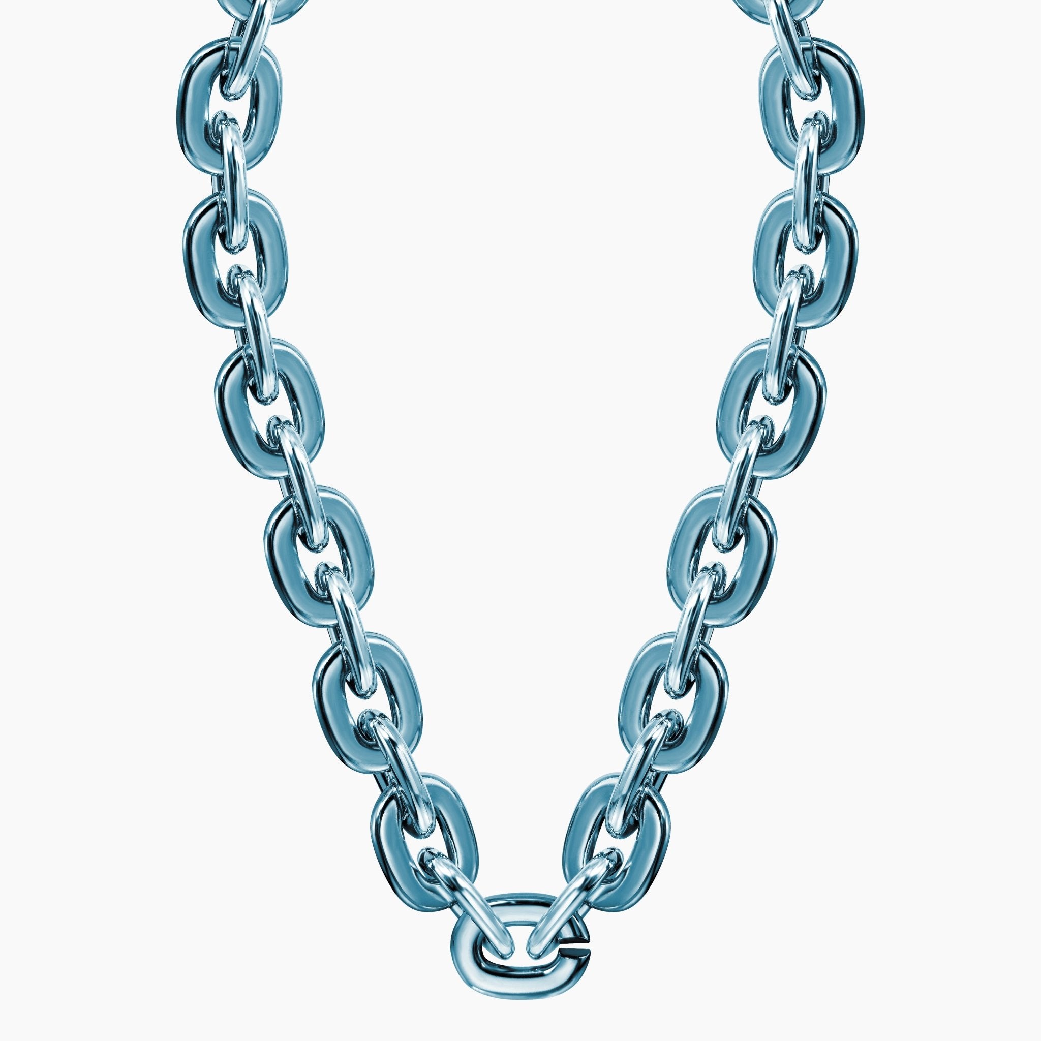 Jumbo Fan Chain Necklace - Gamedays Gear - Baby Blue