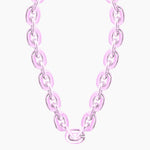 Jumbo Fan Chain Necklace - Gamedays Gear - Baby Pink