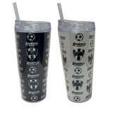 Gamedays Gear La Liga MX 20 Oz. Double Wall Plastic Beverage Cup with Straw 2 Pack LLMX - BC001 - 7004