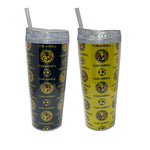 Gamedays Gear La Liga MX 20 Oz. Double Wall Plastic Beverage Cup with Straw 2 Pack LLMX - BC001 - 7001
