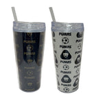 Gamedays Gear La Liga MX 20 Oz. Double Wall Plastic Beverage Cup with Straw 2 Pack LLMX - BC001 - 7005
