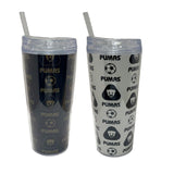 Gamedays Gear La Liga MX 20 Oz. Double Wall Plastic Beverage Cup with Straw 2 Pack LLMX - BC001 - 7005