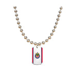 Gamedays Gear La Liga MX 6mm Ball Chain Dog Tag 30" Necklace LLMX - NT001 - 7002
