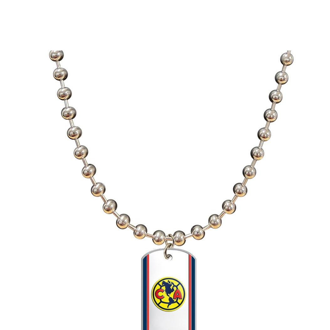 Gamedays Gear La Liga MX 6mm Ball Chain Dog Tag 30" Necklace LLMX - NT001 - 7001