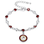 Gamedays Gear NFL Two Tone Crystal Bangle Bracelet