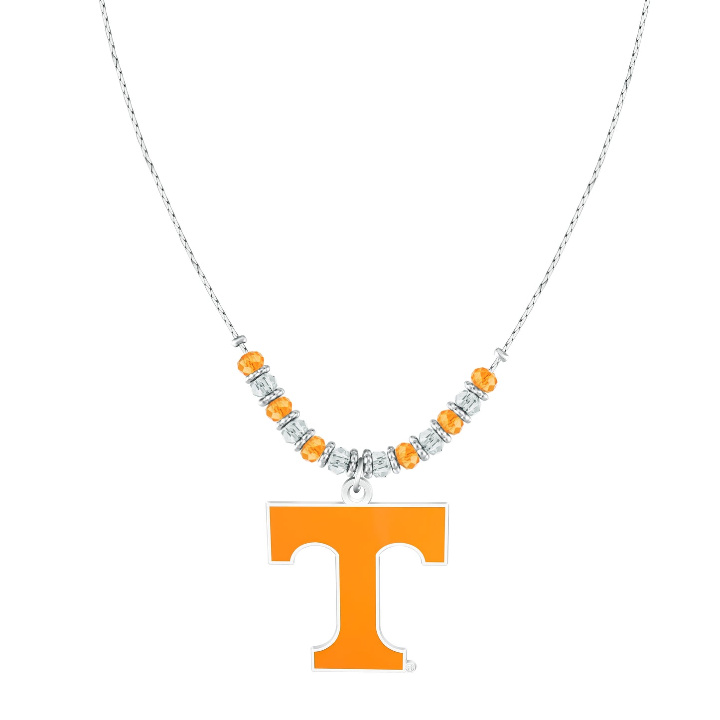 NCAA Beaded Cobra Chain Necklace - Gamedays Gear - Tennessee Volunteers