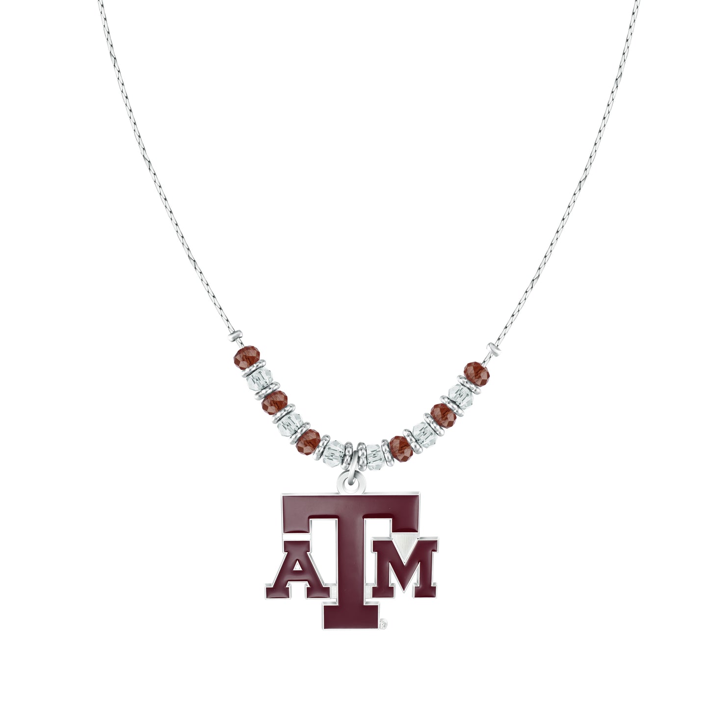 NCAA Beaded Cobra Chain Necklace - Gamedays Gear - Texas A&M Aggies