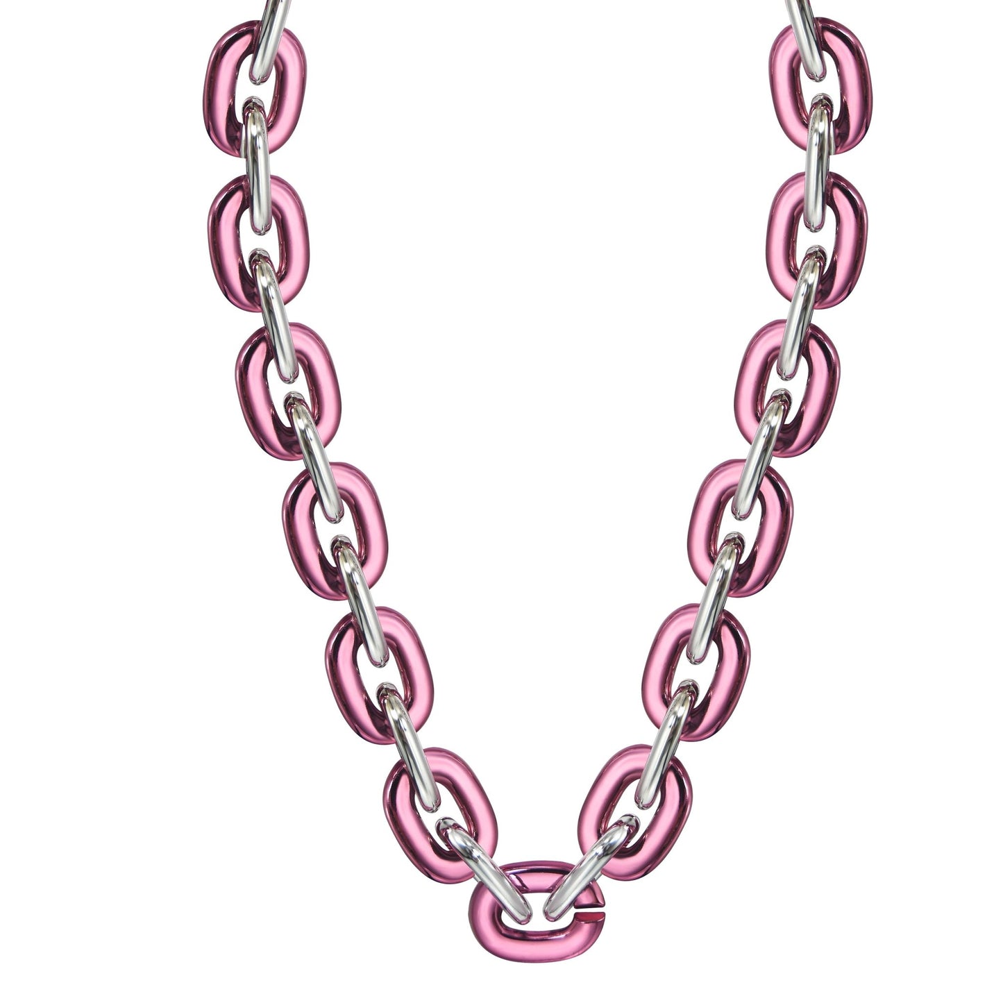 Jumbo Fan Chain Necklace - Gamedays Gear - Burgundy / Silver