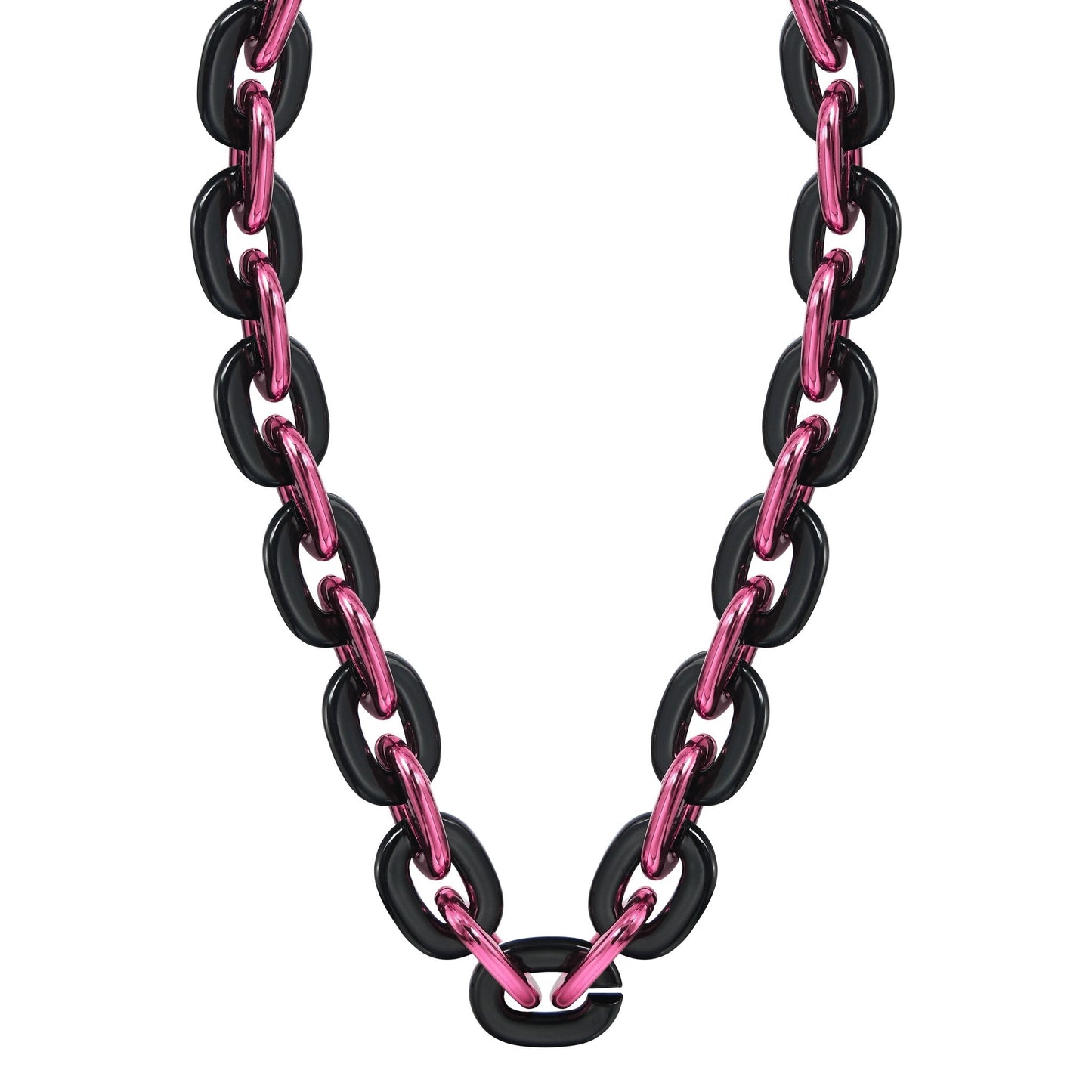 Jumbo Fan Chain Necklace - Gamedays Gear - Black / Burgundy