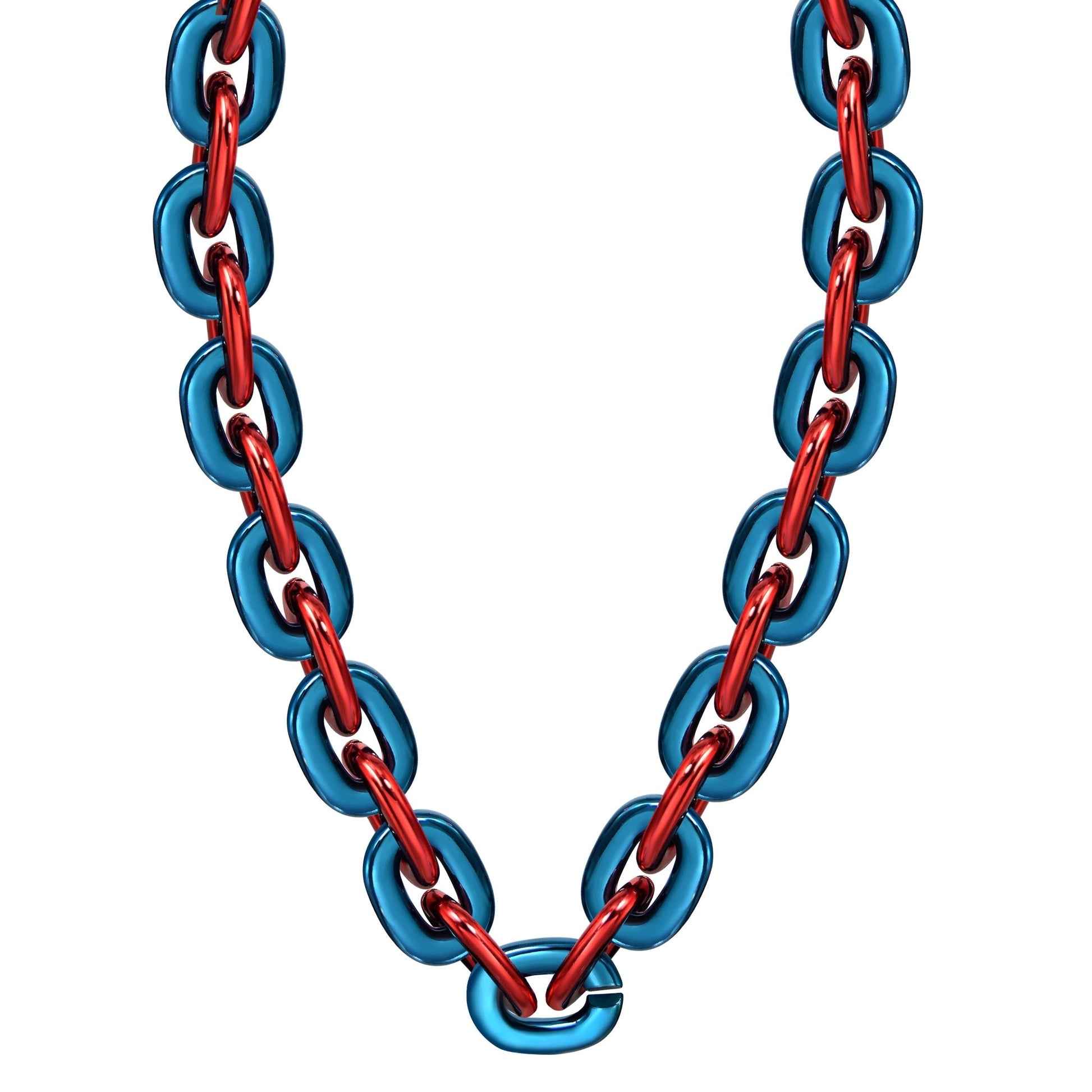 Jumbo Fan Chain Necklace - Gamedays Gear - Navy / Red