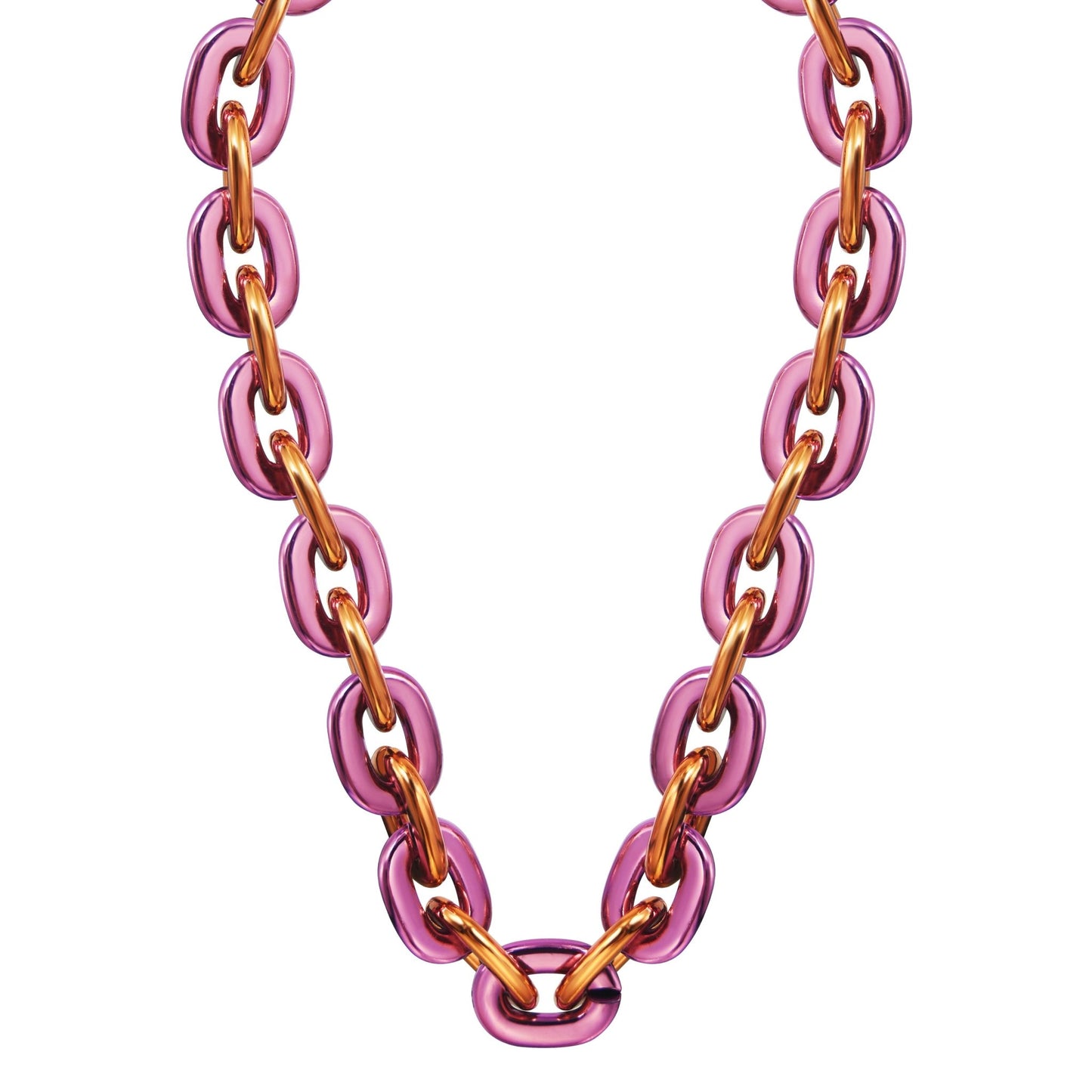 Jumbo Fan Chain Necklace - Gamedays Gear - Burgundy / Orange